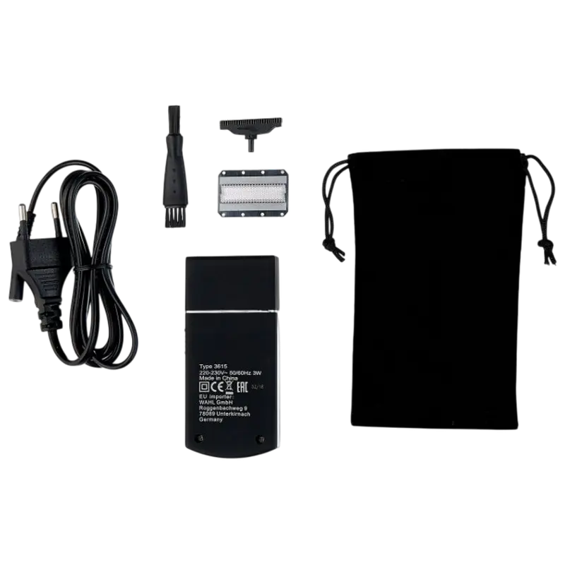 Aparat de ras electric WAHL 3615-0051, Negru