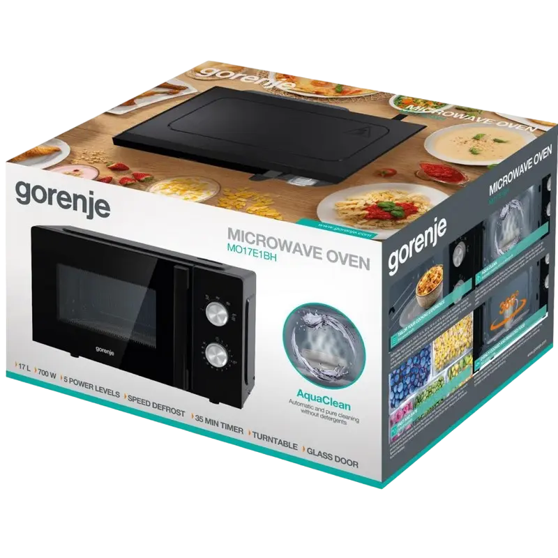 Микроволновая печь Gorenje MO17E1BH, Чёрный