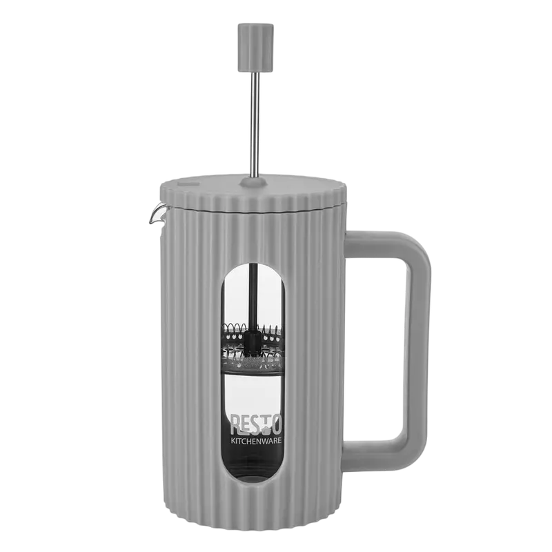 Cafetiera French Press RESTO 90532, 0,6L, Gri deschis