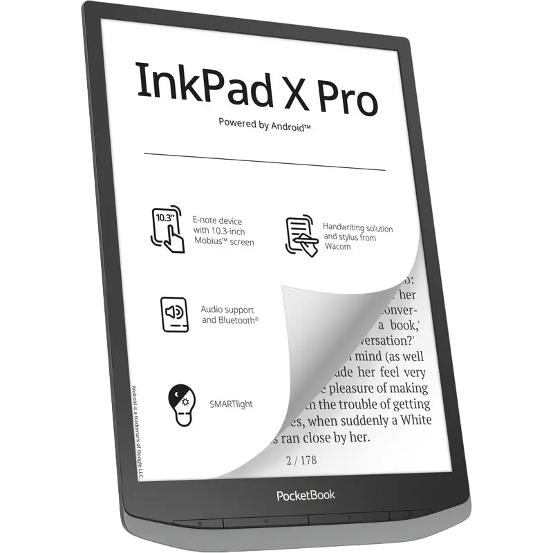 Carte electronică PocketBook InkPad X Pro, Mist Grey