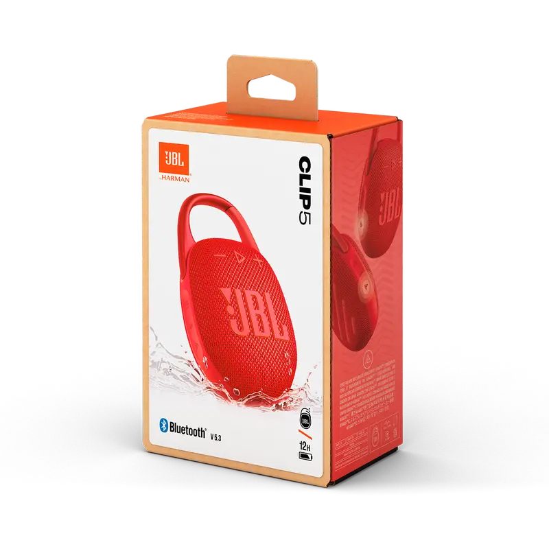 Boxă portabilă JBL Clip 5, Roșu
