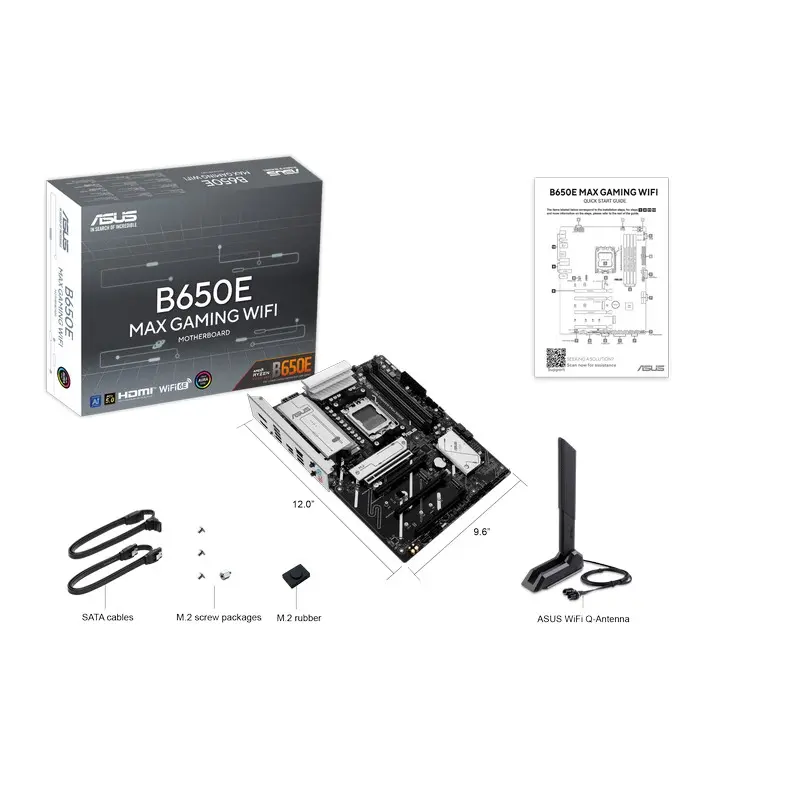 Placă de bază ASUS B650E MAX GAMING WIFI, AM5, AMD B650, ATX