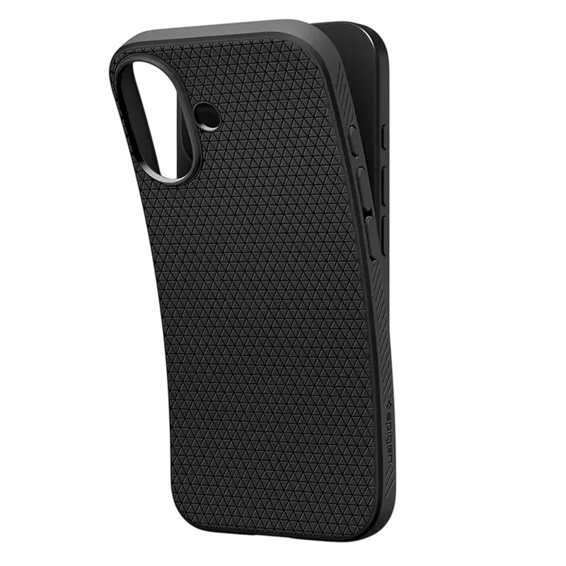 Husă Spigen Liquid Air pentru Apple iPhone 17, Negru mat