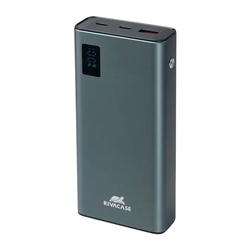 Încărcător portabil Rivacase VA1022, 20000mAh, Gri