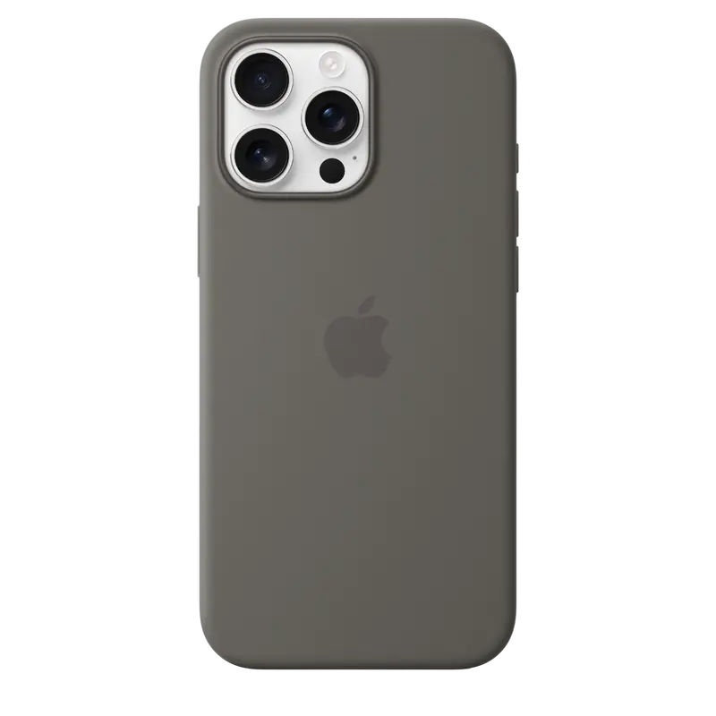 Husa Apple iPhone 16 Pro Max Silicone Case cu MagSafe, Stone Gray