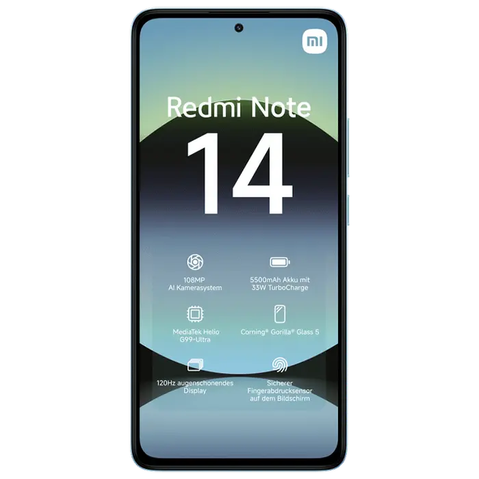 Smartphone Xiaomi Redmi Note 14 5G, 6GB/128GB, Ocean Blue