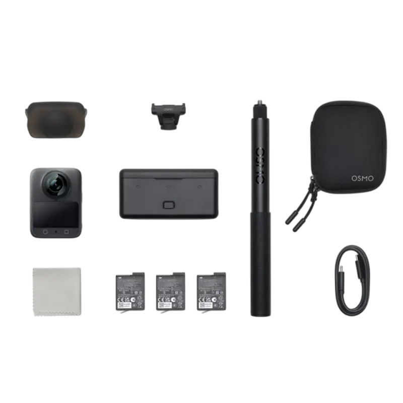 Cameră Video Sport DJI Osmo 360 Adventure Combo, Negru