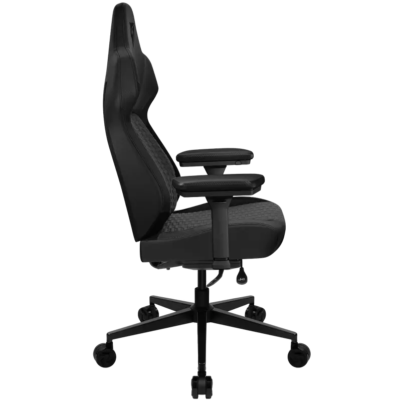 Scaun de gaming ThunderX3 Core Smart Racer, Material textil, Piele artificială, Negru
