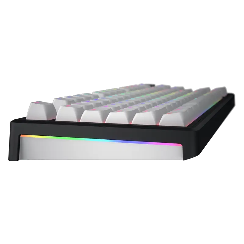 Tastatură HATOR Skyfall 80, Cu fir / Fără fir, Negru | Alb