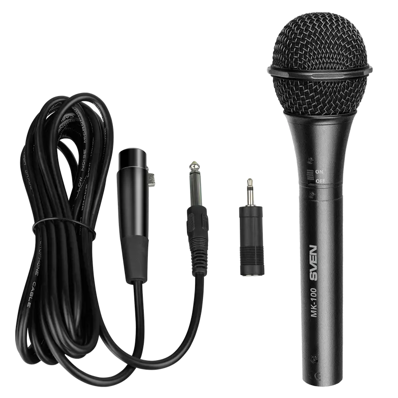 Cumpara  Микрофоны - Microfon Karaoke SVEN MK-100, Cu fir, Negru..