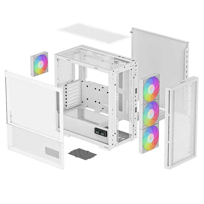 Carcasă PC Deepcool CH560 Digital WH, Midi-Tower, Fără PSU, Alb