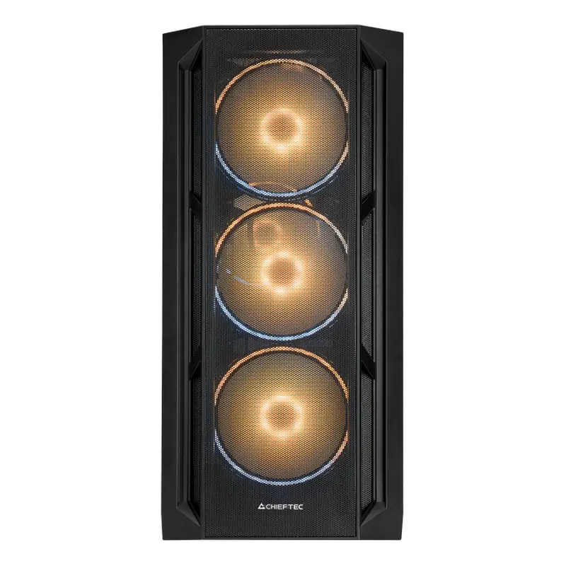 Carcasă PC Chieftec APEX Lumo, Midi-Tower, Fără PSU, Negru