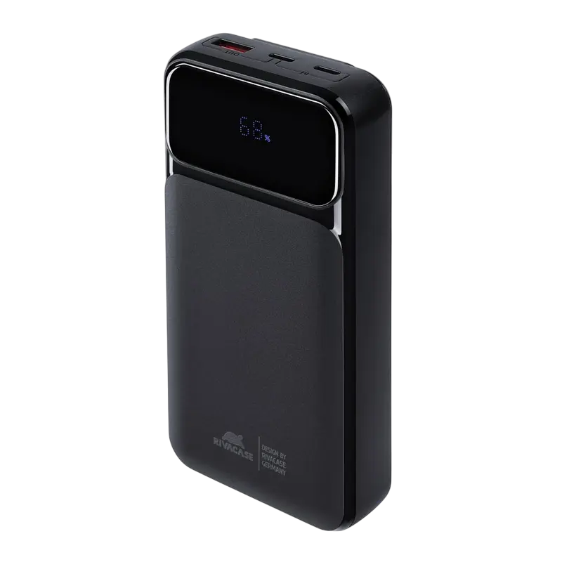Încărcător portabil Rivacase VA2221, 20000mAh, Negru