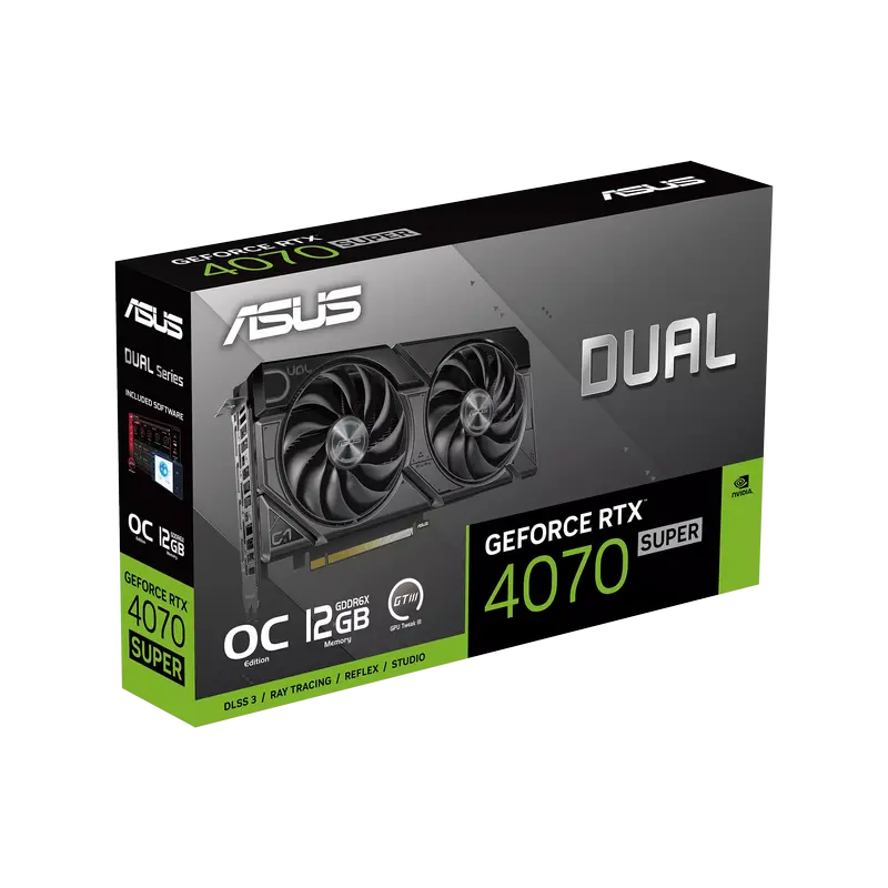 Placă Video ASUS DUAL-RTX4070S-O12G-EVO, 12GB GDDR6X 192bit