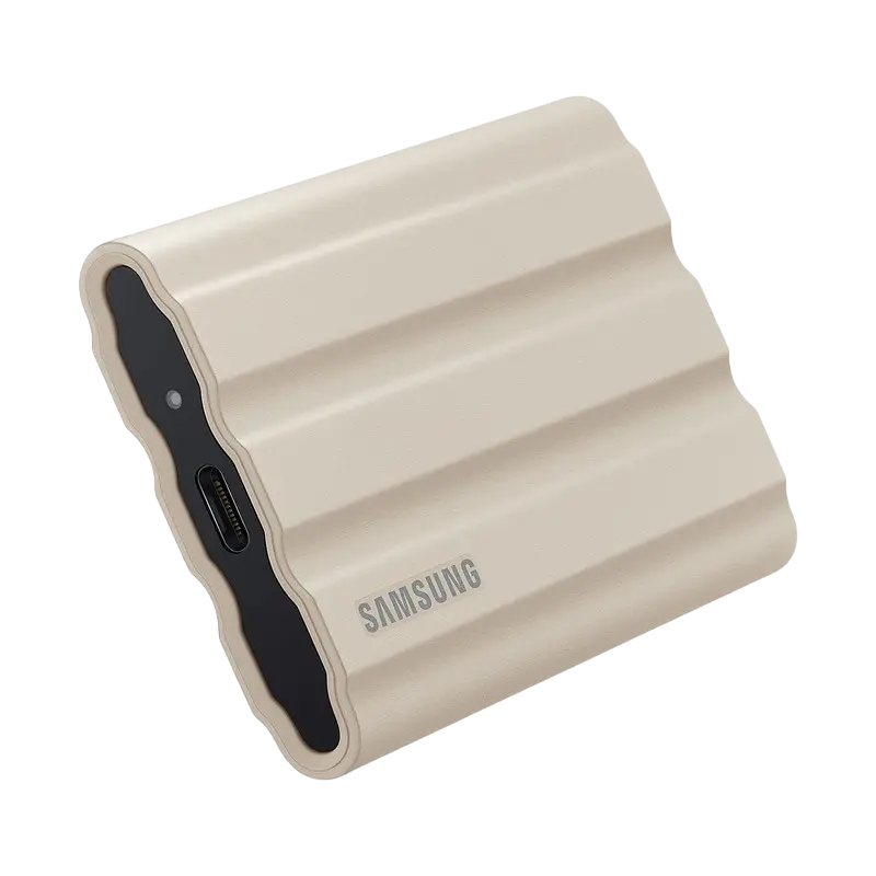 SSD portabil extern Samsung T7 Shield, 2 TB, Bej (MU-PE2TOK/EU)