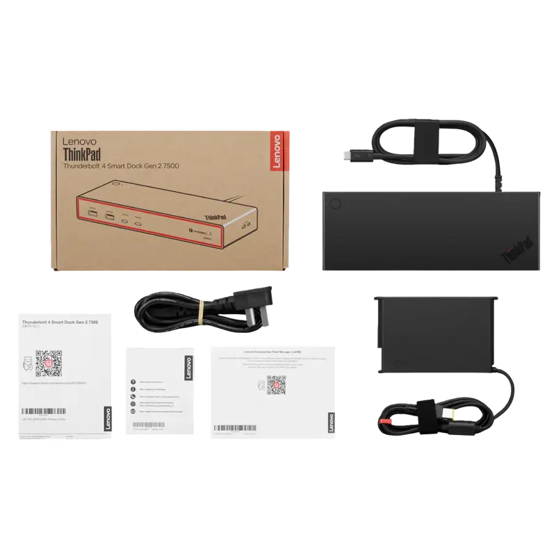 Док-станция Lenovo ThinkPad ThunderboltTM 4 Smart Dock Gen2 7500, Черный