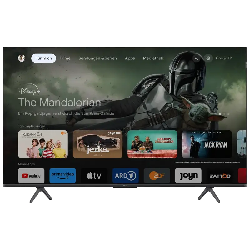 50" QLED SMART TV TCL 50C655, 3840x2160 4K UHD, Google TV, Negru