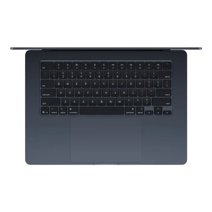 Laptop Apple MacBook Air A3241 de 15,3", culoare Midnight, M4 cu procesor și placă grafică cu 10 nuclee, 16 GB/256 GB, macOS Sequoia