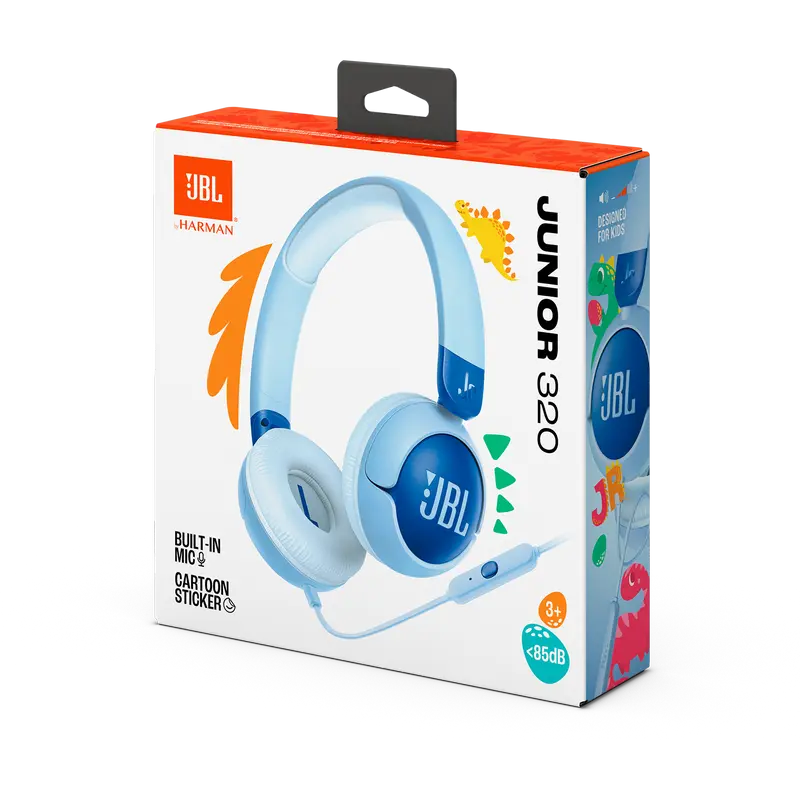 Căști JBL JR320, Albastru