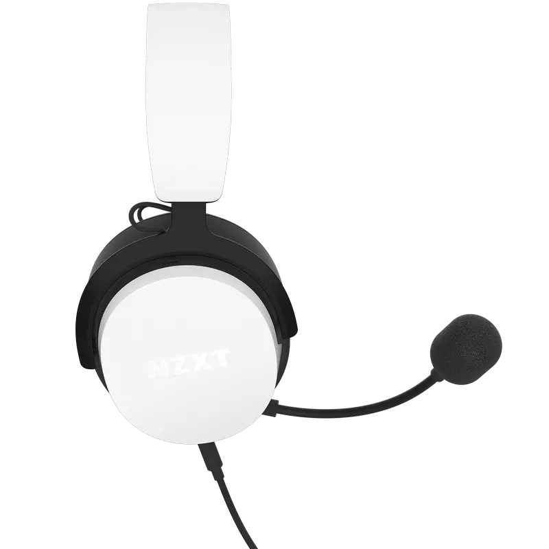 Игровые наушники / гарнитура NZXT Relay, Проводной аналоговый, Белый | Черный