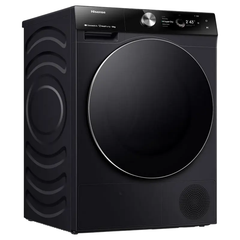 Uscător de rufe Hisense DH7S107BB, 10kg, Negru