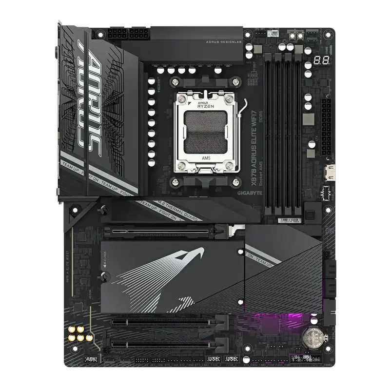 Placă de bază Gigabyte X870 A ELITE WIFI7, AM5, AMD X870, ATX