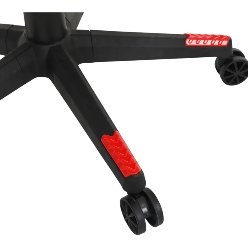 Scaun Gaming HATOR Flash, Țesătură, PU Piele, Negru | Roșu