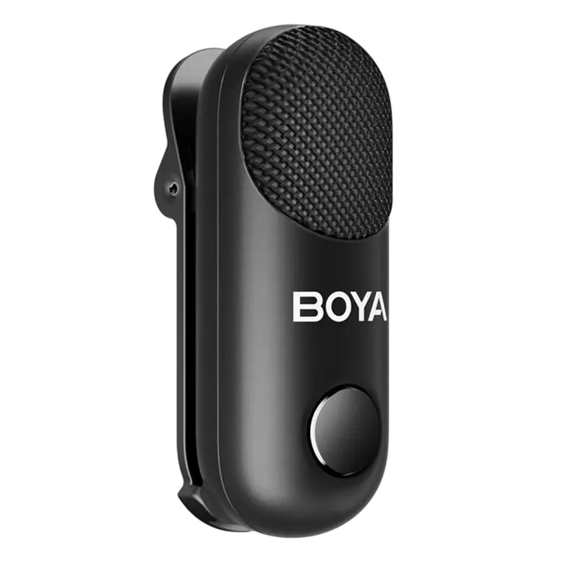 Microfon portabil pentru înregistrare vocală Boya Magic, Fără fir, Negru