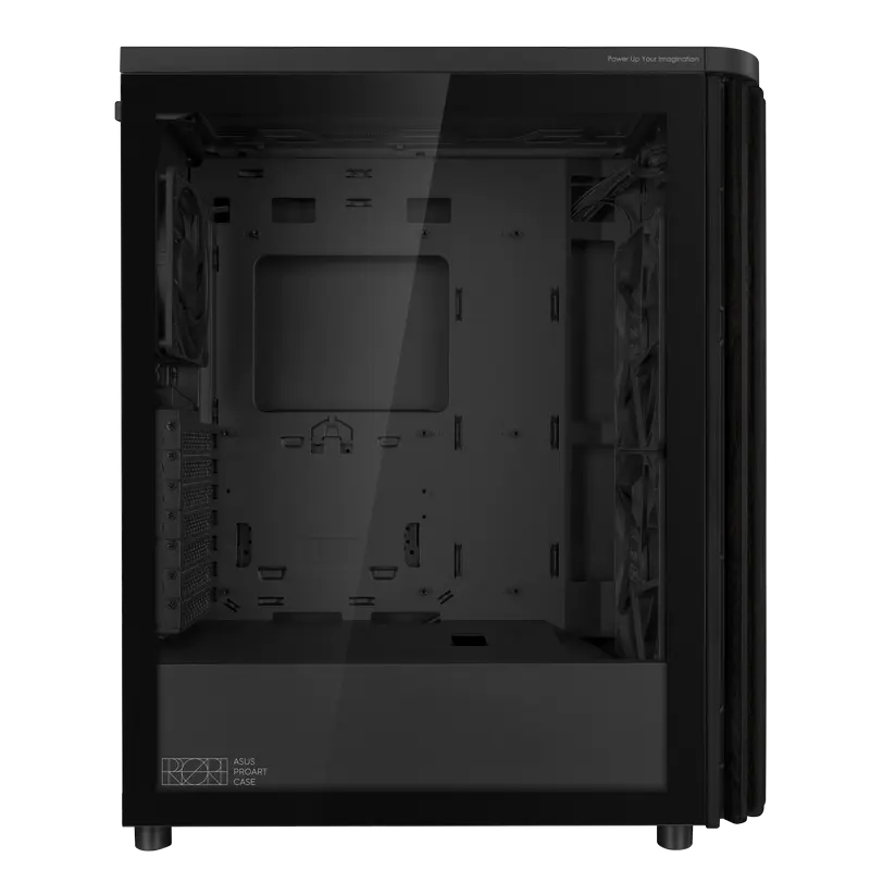 Carcasă PC ASUS ProArt PA401 Wood TG, Midi-Tower, Fără PSU, Negru
