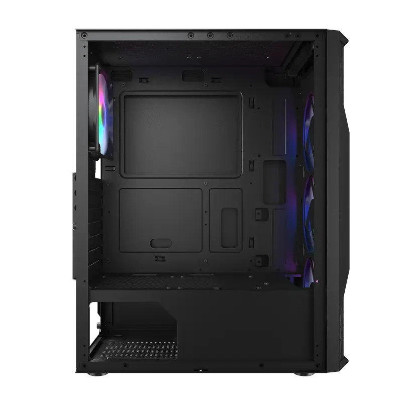 Carcasă PC Cougar MX 110 RGB, Midi-Tower, Fără PSU, Negru