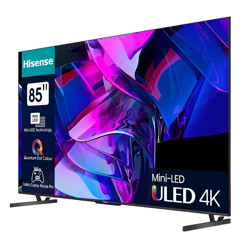 85" MiniLED SMART Телевизор Hisense 85U7KQ, 3840x2160 4K UHD, VIDAA U7.0, Серый