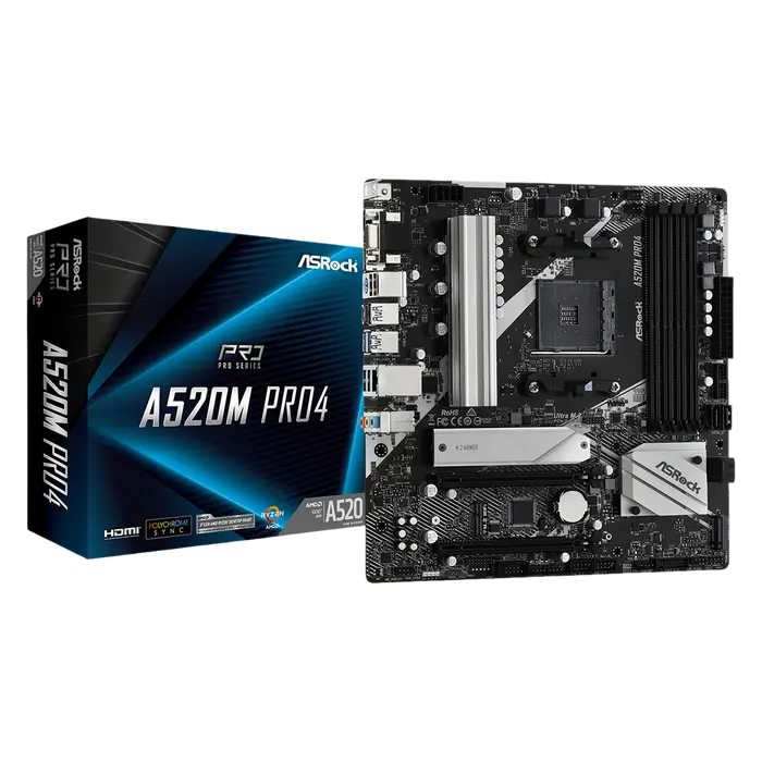 Cumpara  Plăci de bază - Материнская плата ASRock A520M PRO4, AM4, AMD..