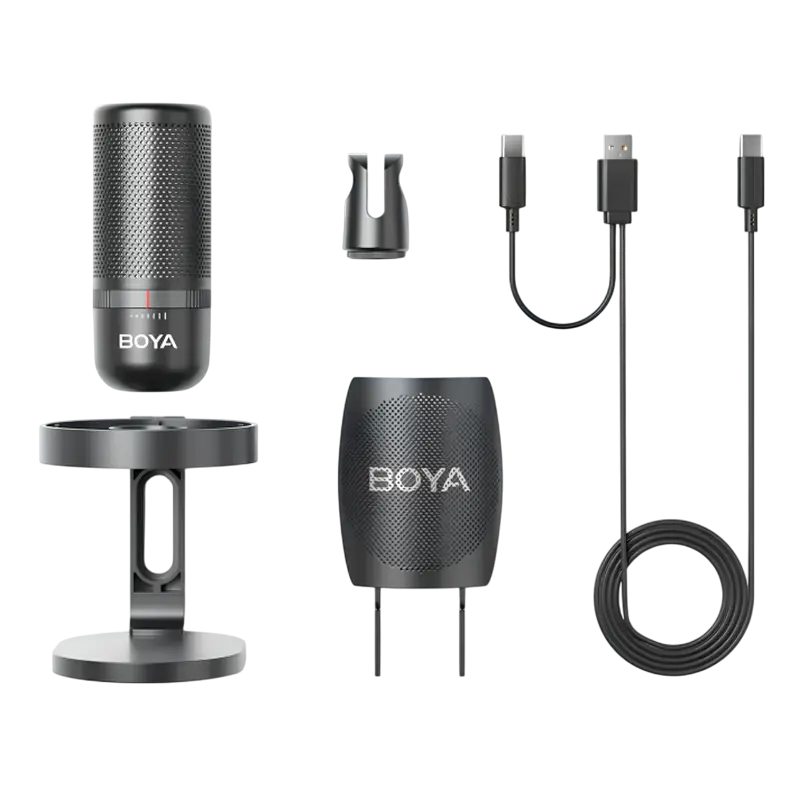 Microfon Gaming Boya K3, USB, Negru
