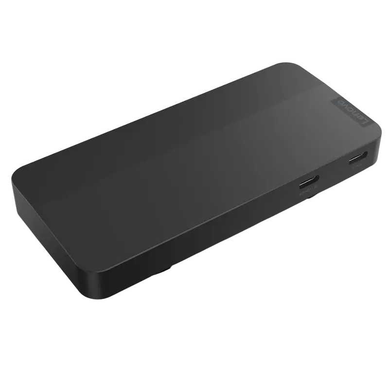 Stație Docking Lenovo USB-C Dual Display Travel Dock, Negru