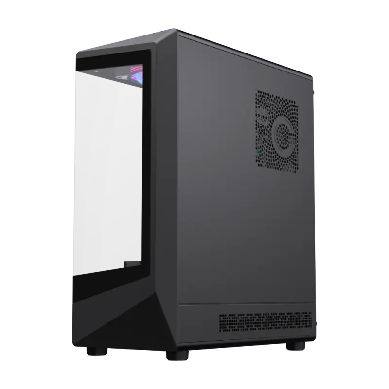 Компьютерный корпус Gamemax Vista COC AB, Midi-Tower, Без блока питания, Чёрный