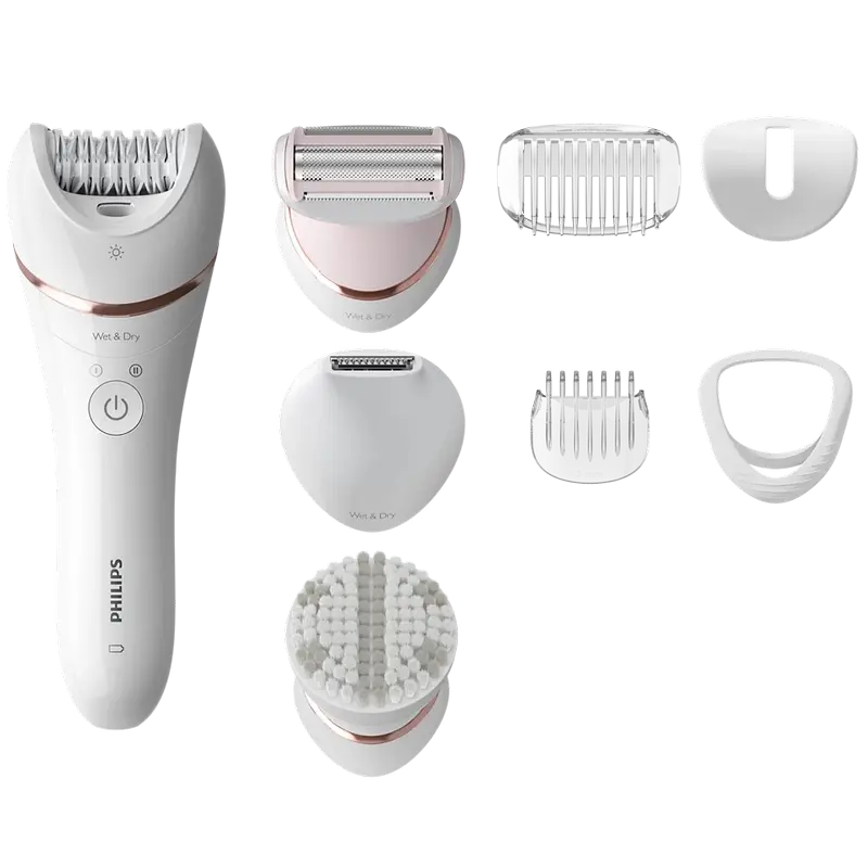 Cumpara  Epilatoare - Epilator Philips BRE735/00, Alb | Roz..