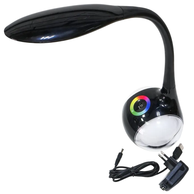 Lampa de birou Platinet PDL20BAT, Negru