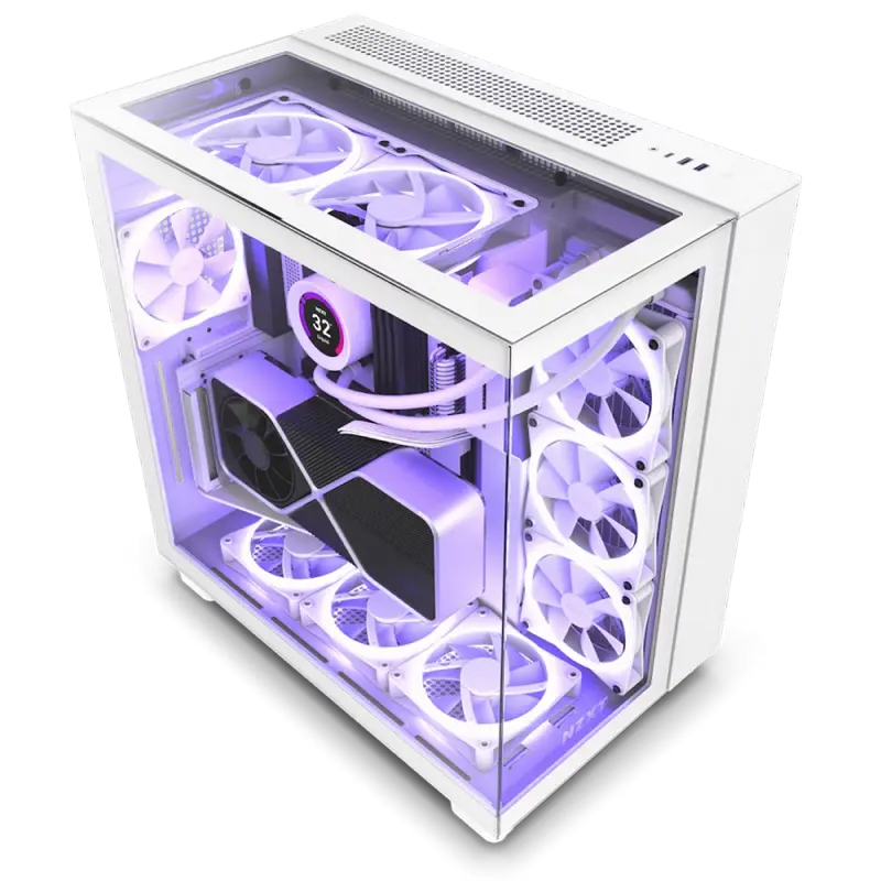 Carcasă PC NZXT H9 Elite, Midi-Tower, ATX, Alb