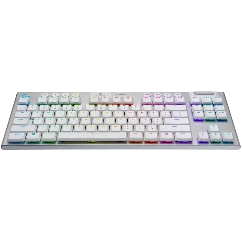 Tastatur Logitech G915 X Lightspeed TKL, Fără fir, Alb