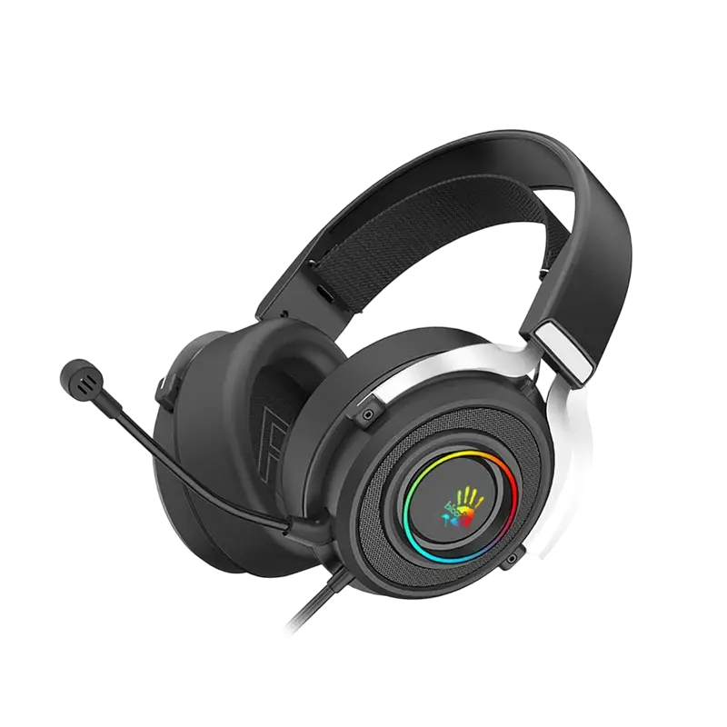 Căști gaming Bloody G535, USB, Negru | Argintiu