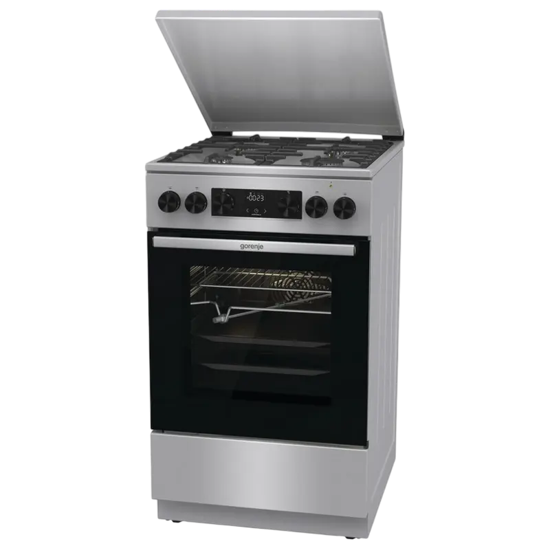 Aragaz Mixt Gorenje GKS5C71XF, Oțel inoxidabil