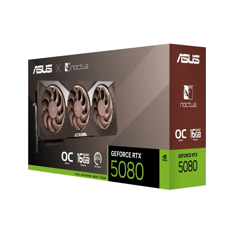 Placă Video ASUS RTX5080-O16G-NOCTUA, 16GB GDDR7 256bit