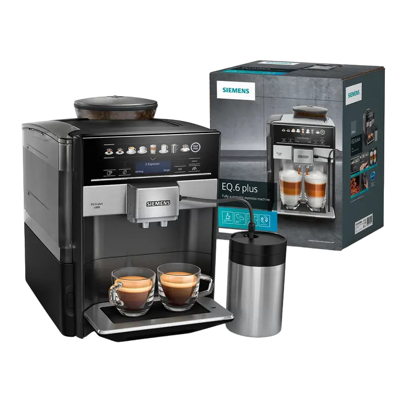 Espressor automat Siemens TE658209RW, Argintiu