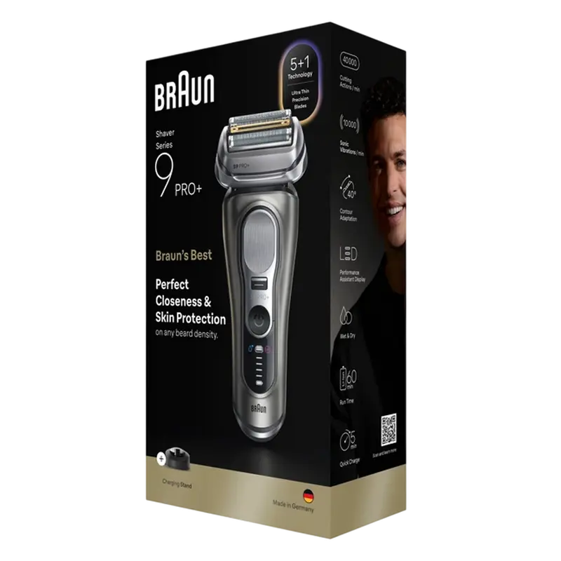 Aparat de ras electric Braun Series 9 Pro+ 9615s, Argintiu