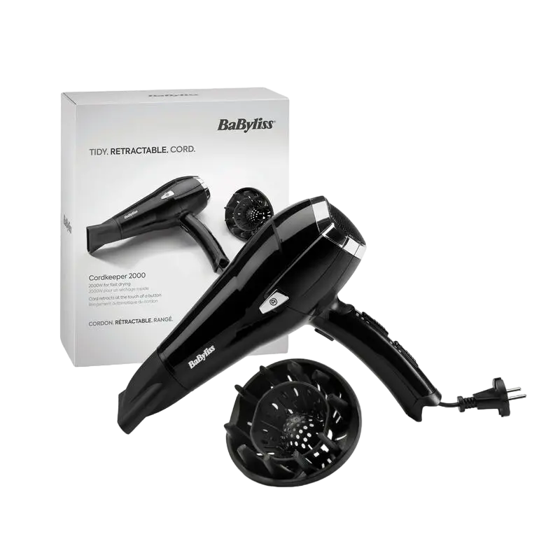 Uscător de păr BaByliss D374DE, 2000W, Negru