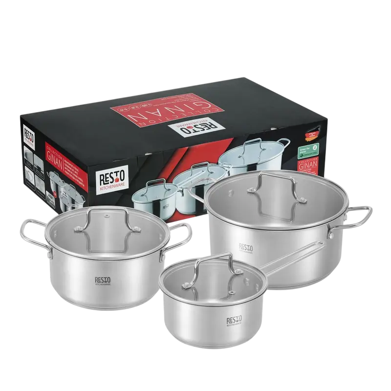 Набор кастрюль RESTO 92025, ,Нержавеющая сталь