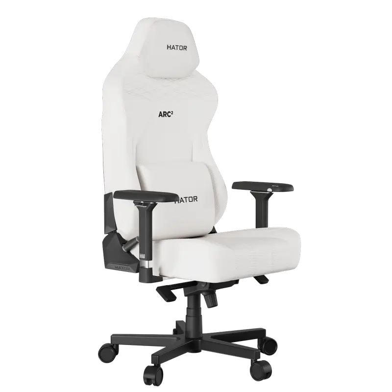 Scaun Gaming HATOR Arc 2 XL, Textil, Alb