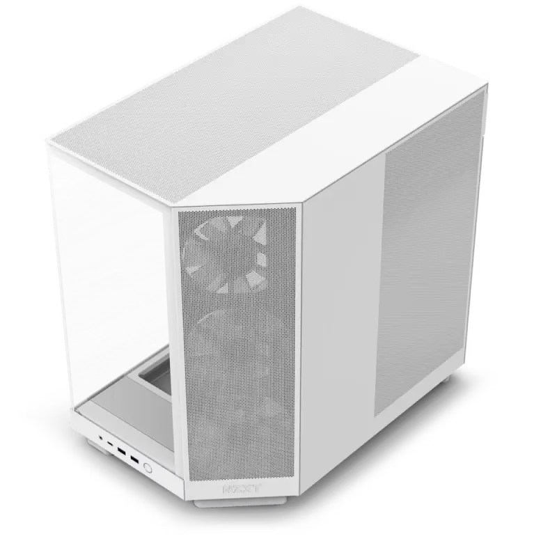 Компьютерный корпус NZXT H6 Flow RGB, Midi-Tower, Без блока питания, Белый