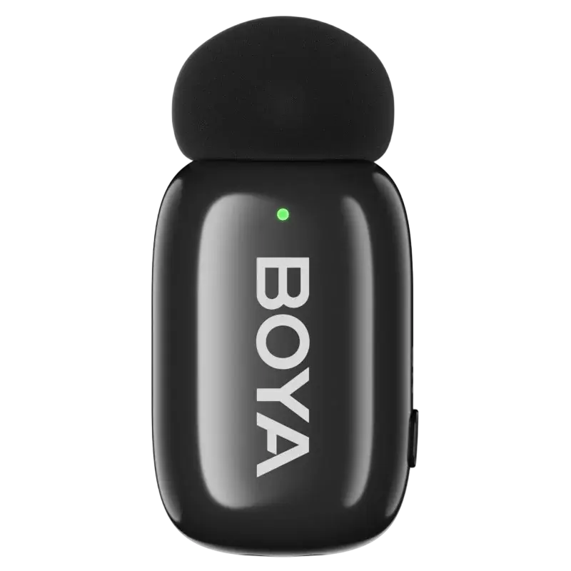 Microfon portabil pentru înregistrare vocală Boya Mini-14, Fără fir, Negru