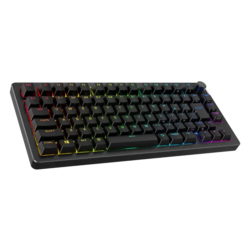 Tastatură HyperX Alloy Rise 75, Fără fir, Negru